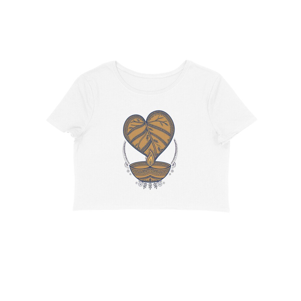 Banyan Light - Female Leaf Wellness Temple Crop Top - Image 3