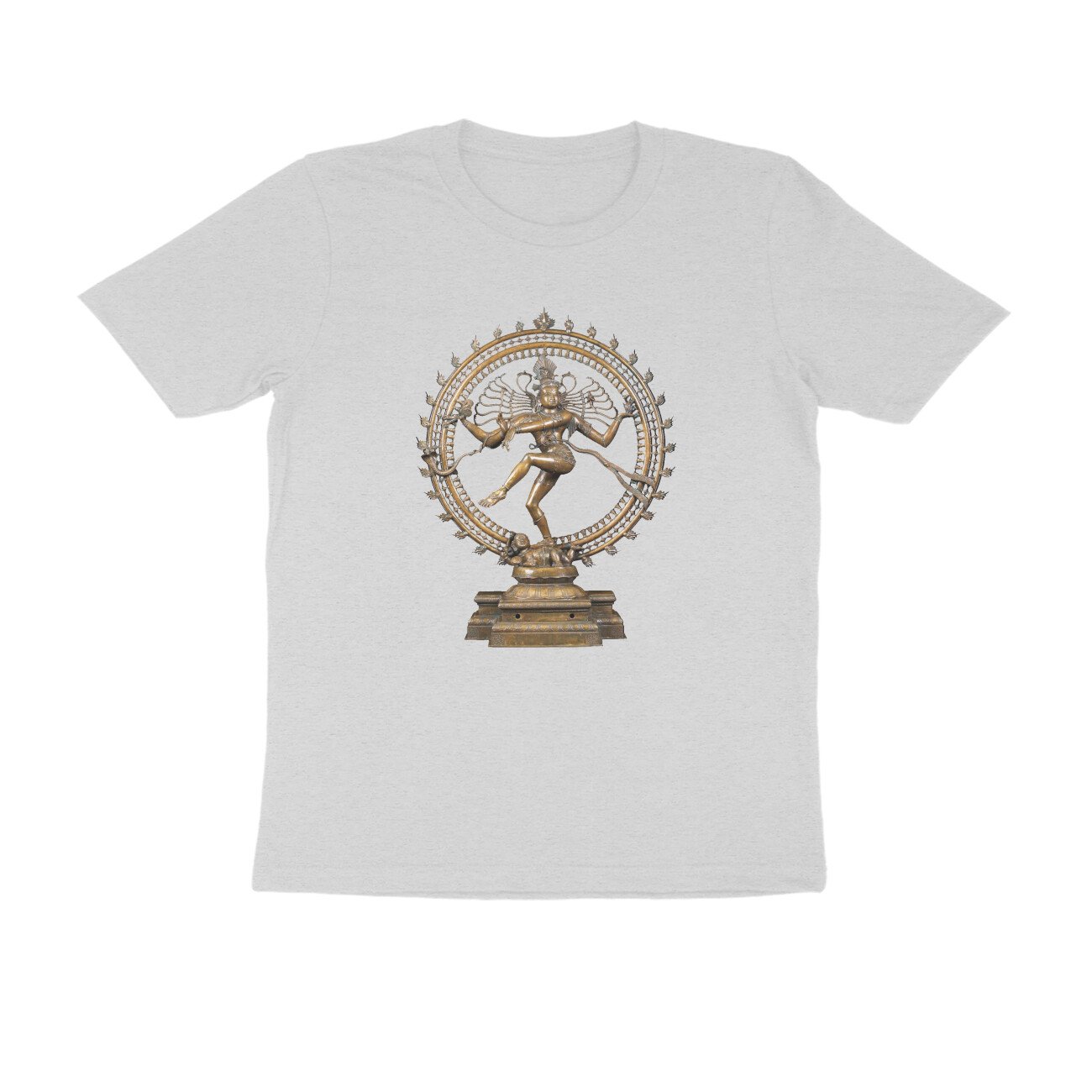 Nataraja - Cosmic Dance Unisex Temple Sculpture T-Shirt - Image 5