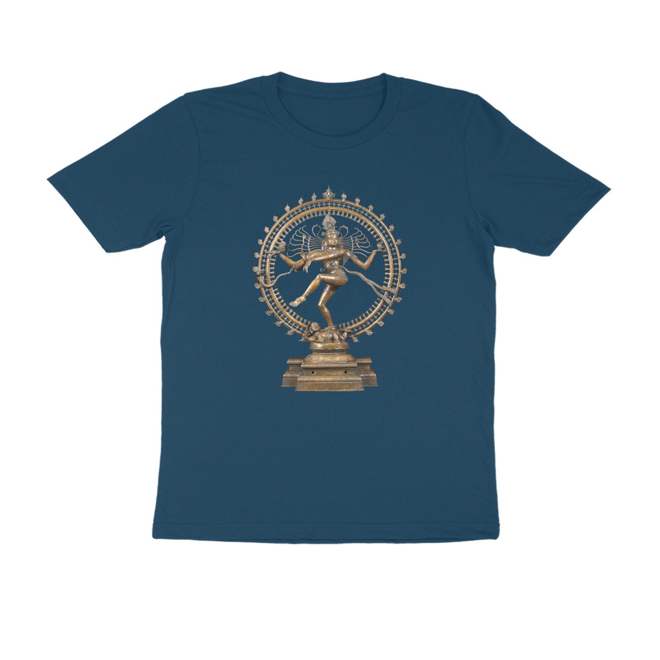 Nataraja - Cosmic Dance Unisex Temple Sculpture T-Shirt - Image 7