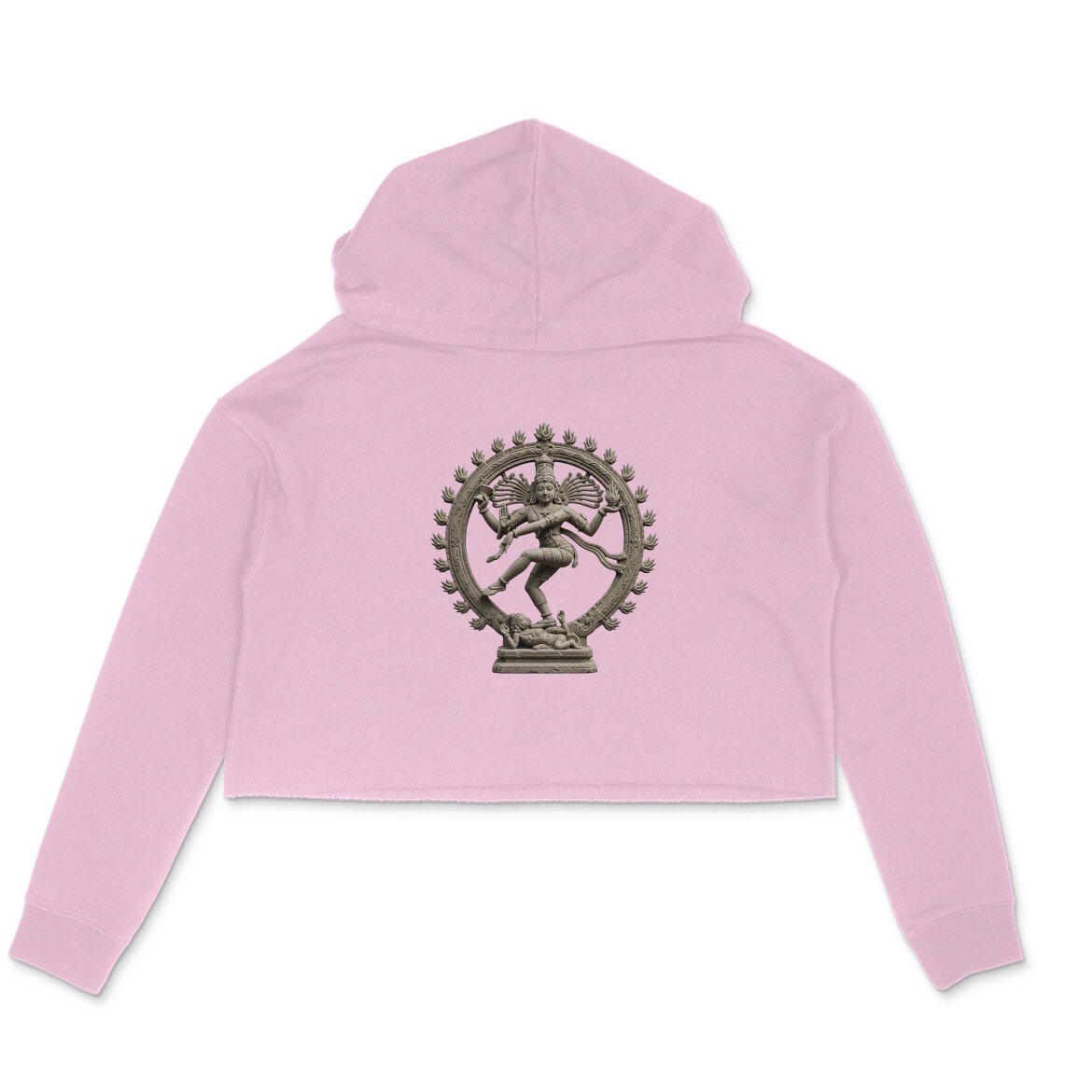 Nataraja Circle - Cosmic Dance Women's Crop Hoodie - Image 7