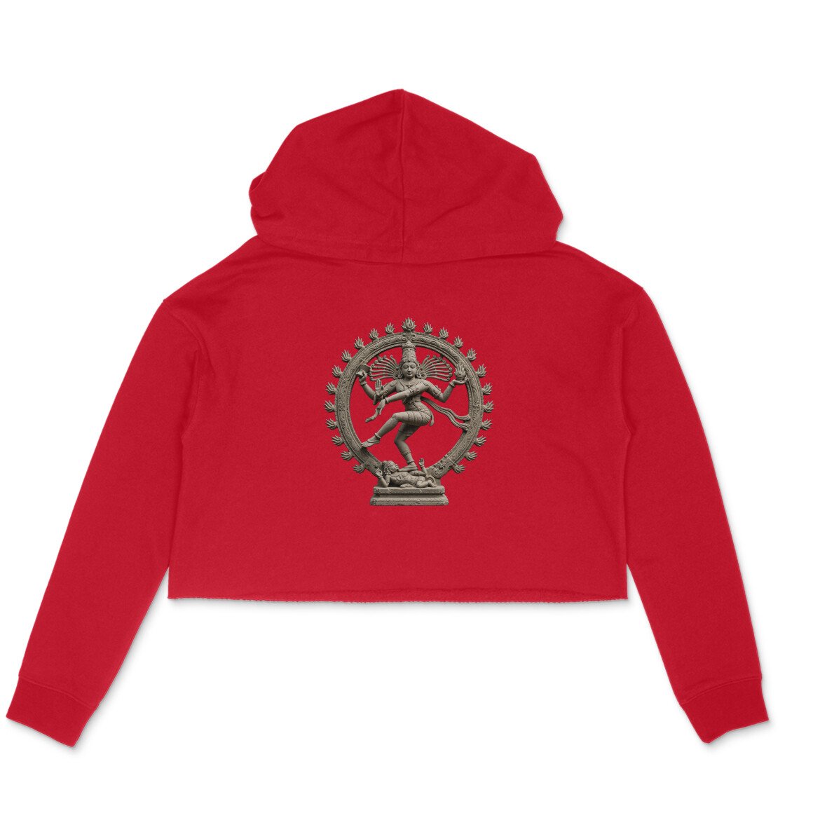 Nataraja Circle - Cosmic Dance Women's Crop Hoodie - Image 6