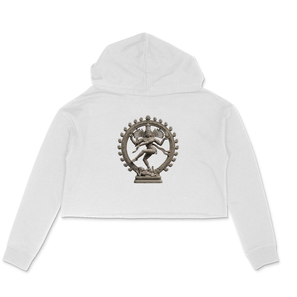 Nataraja Circle - Cosmic Dance Women's Crop Hoodie