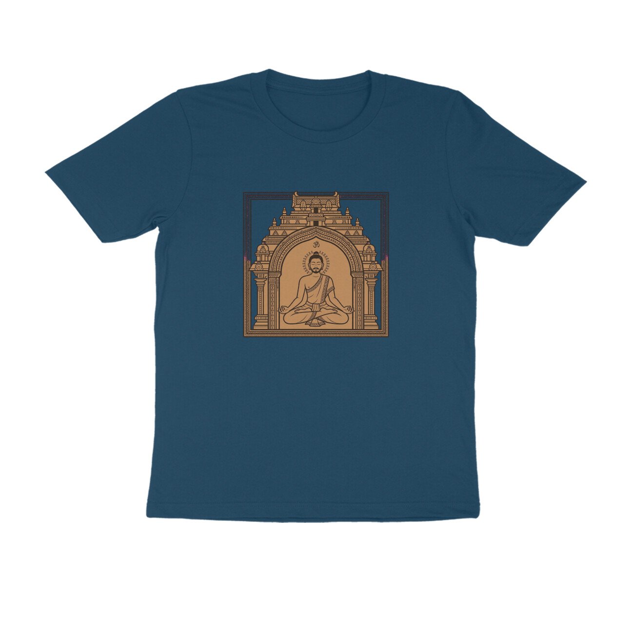 Om Yogi - Ancient Temple Meditation Unisex T-Shirt - Image 14