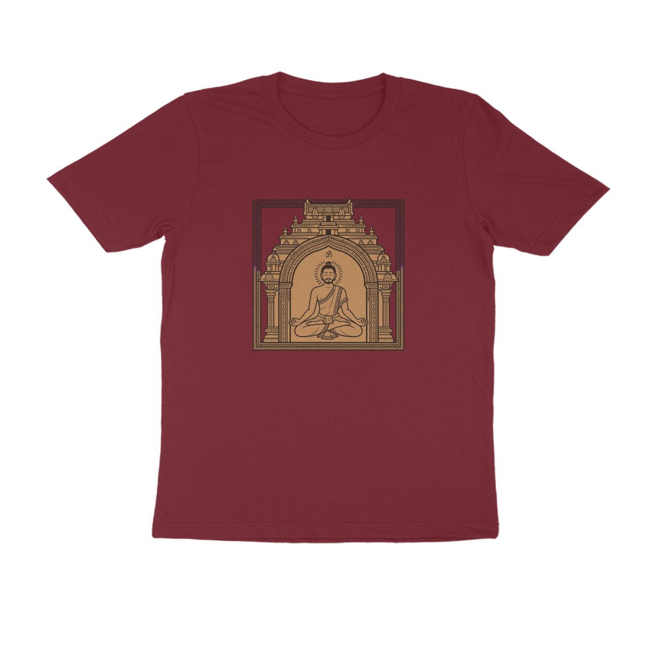 Om Yogi - Ancient Temple Meditation Unisex T-Shirt - Image 15