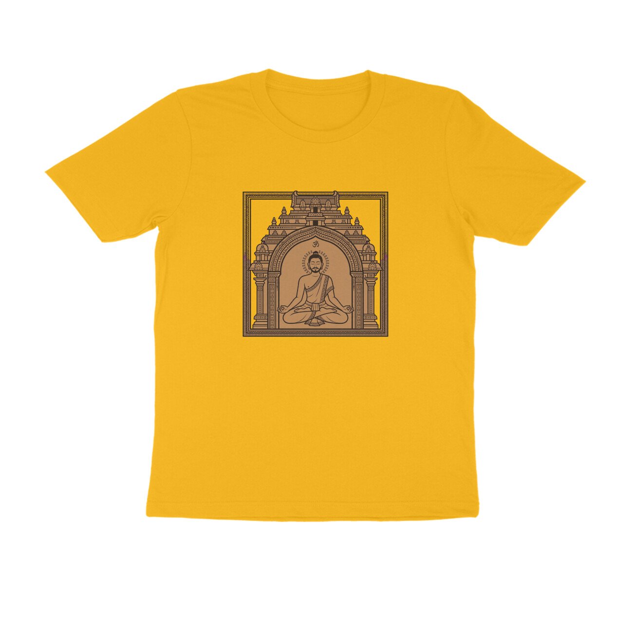 Om Yogi - Ancient Temple Meditation Unisex T-Shirt - Image 16