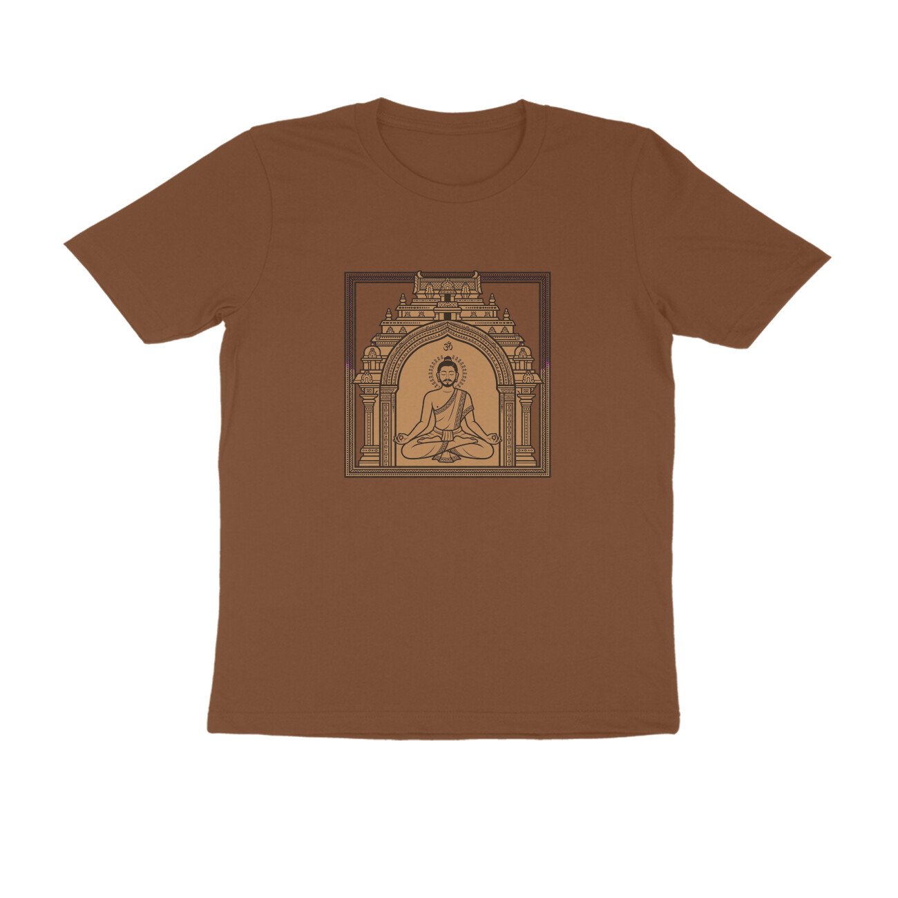 Om Yogi - Ancient Temple Meditation Unisex T-Shirt - Image 17
