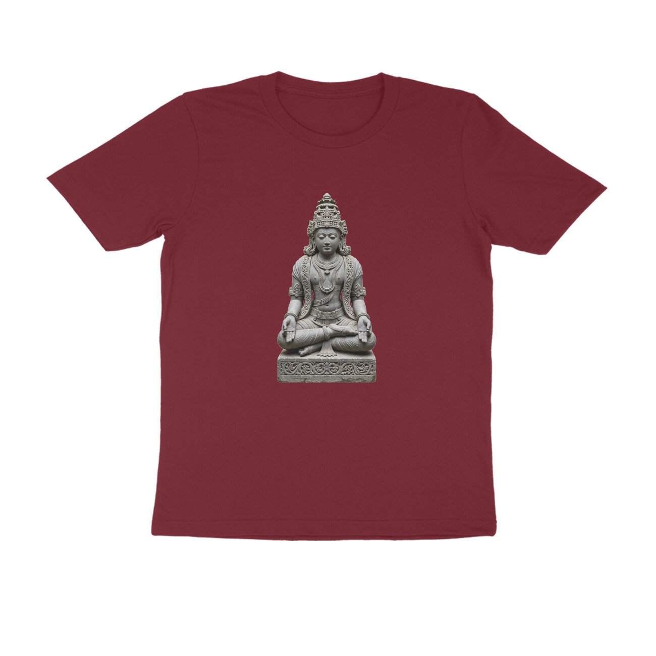 Golden Crown Yogi - Bold Color Temple Meditation Unisex T-Shirt - Image 3