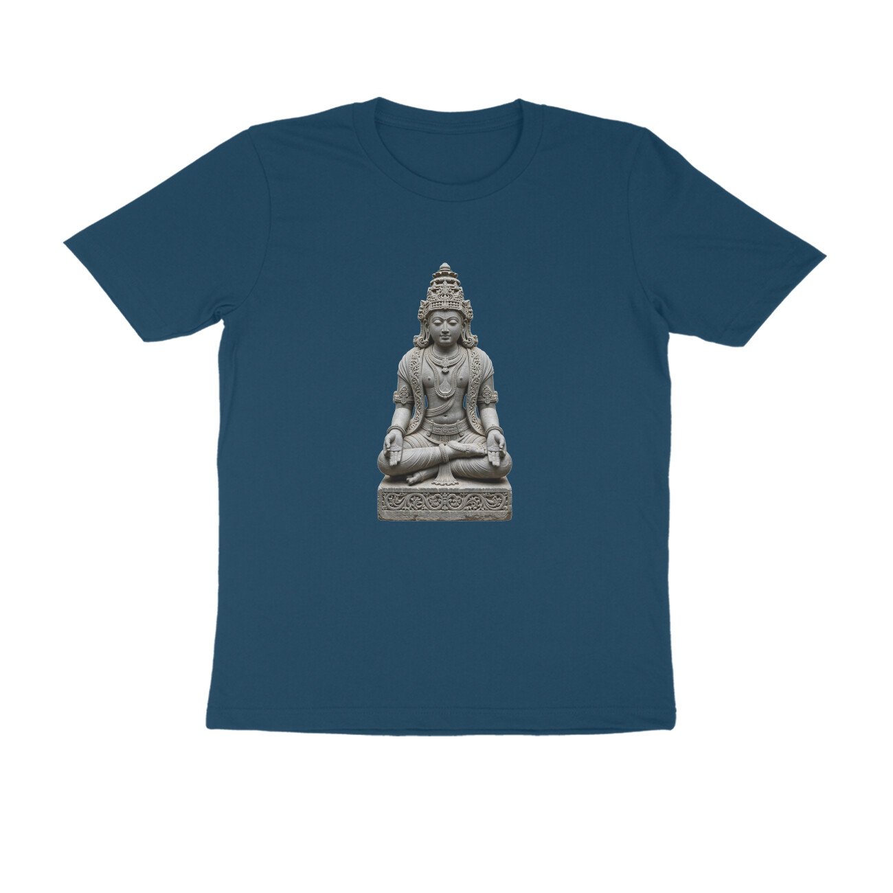 Golden Crown Yogi - Bold Color Temple Meditation Unisex T-Shirt - Image 6