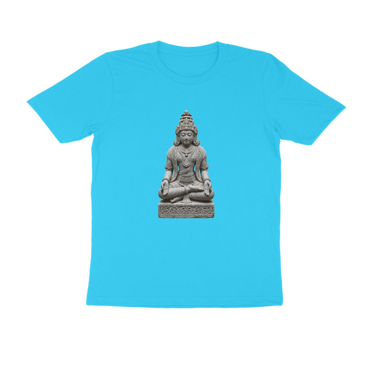 Golden Crown Yogi - Bold Color Temple Meditation Unisex T-Shirt - Image 8
