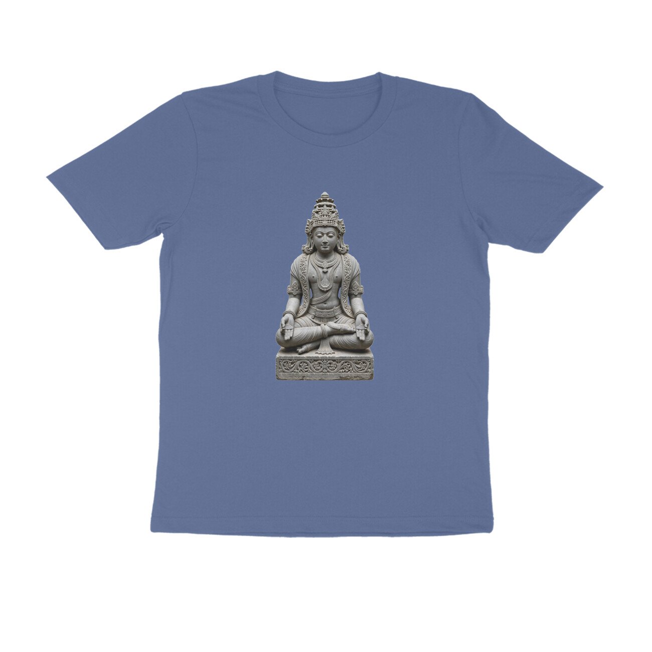 Golden Crown Yogi - Bold Color Temple Meditation Unisex T-Shirt - Image 9