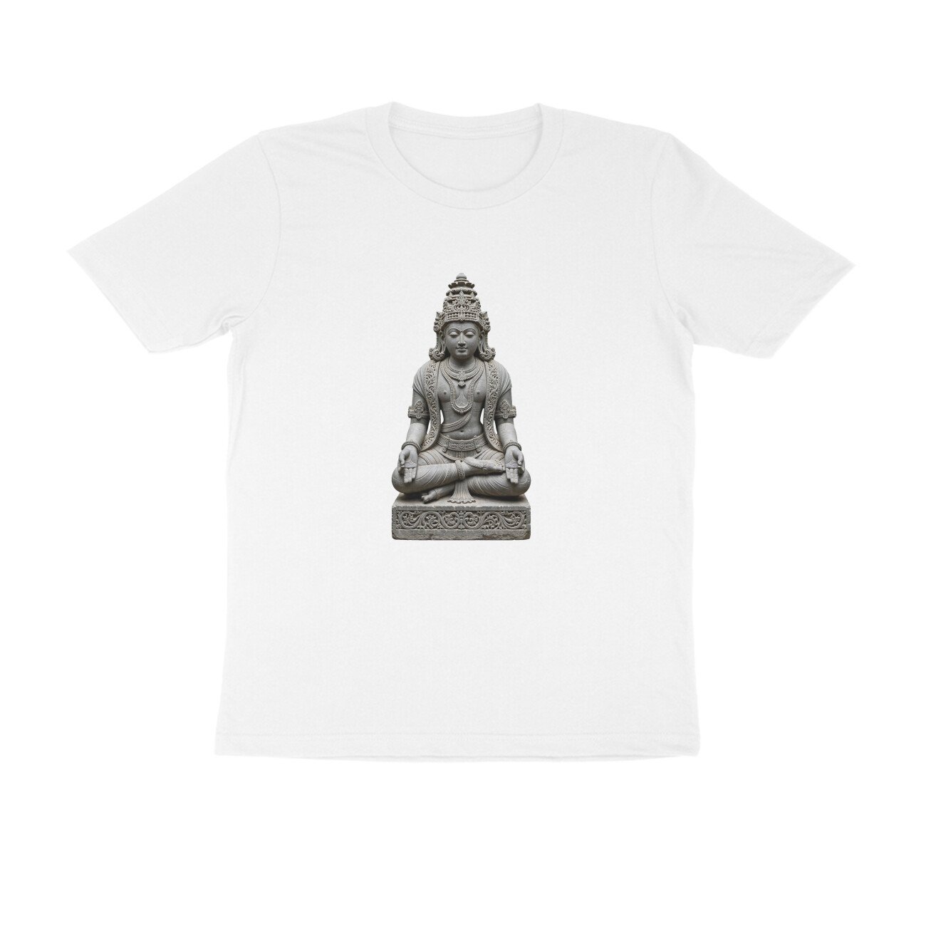 Golden Crown Yogi - Bold Color Temple Meditation Unisex T-Shirt - Image 10