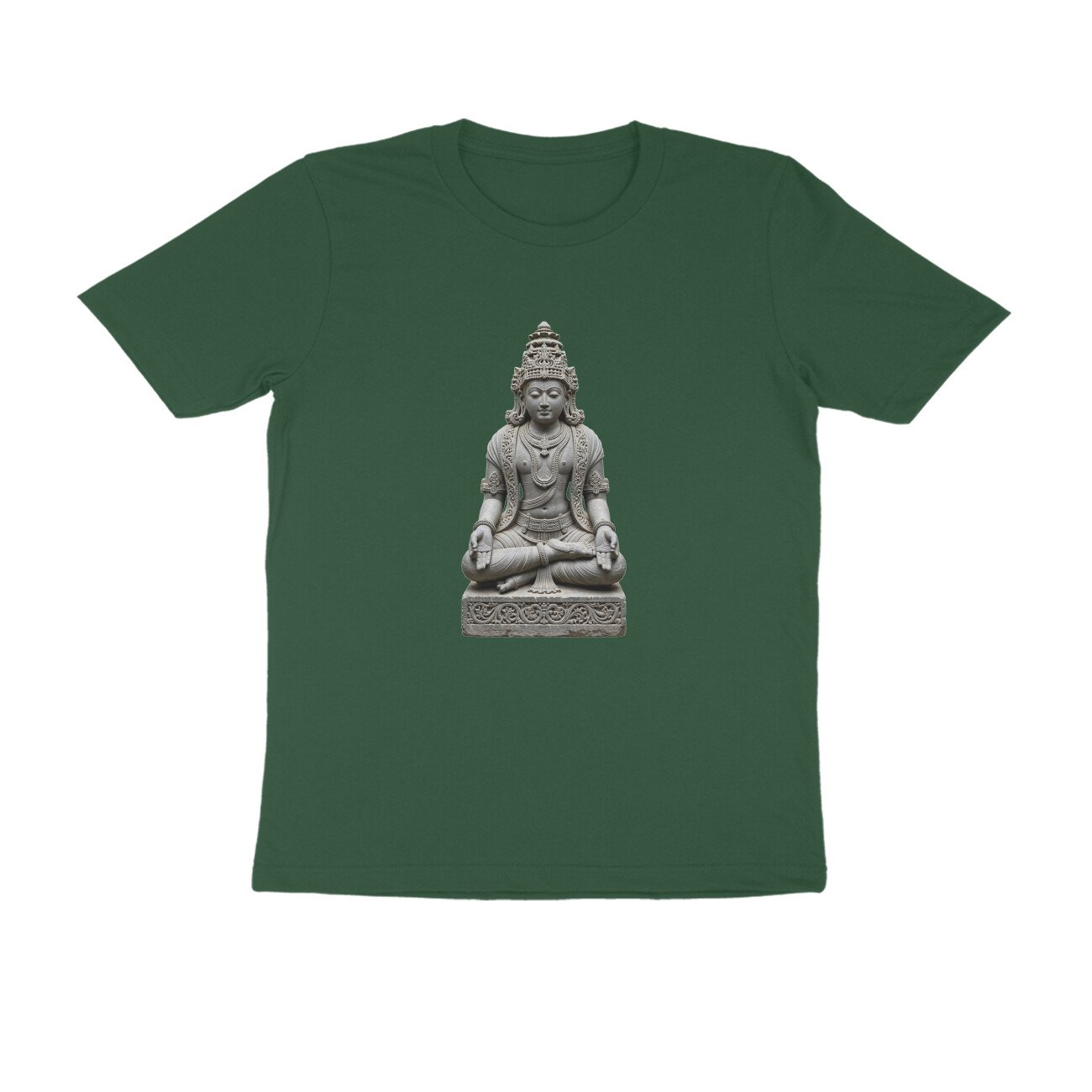 Golden Crown Yogi - Bold Color Temple Meditation Unisex T-Shirt - Image 17
