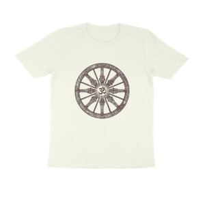 Om Konark Chakra - Sacred Wheel of Time Unisex Half Sleeve T-Shirt