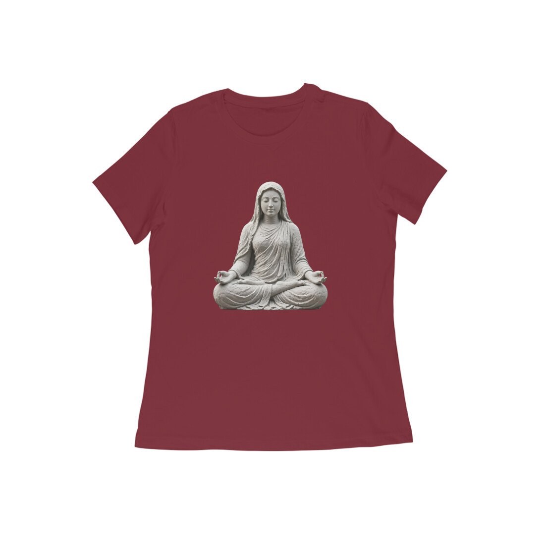 Divine Feminine Padmasana - Lotus Meditation Women's Half Sleeve T-Shirt - Image 2