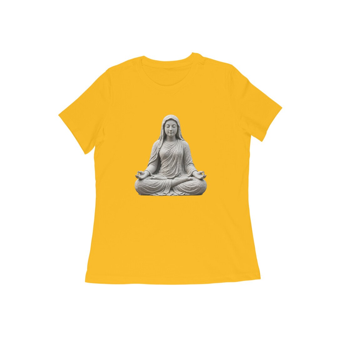 Divine Feminine Padmasana - Lotus Meditation Women's Half Sleeve T-Shirt - Image 3