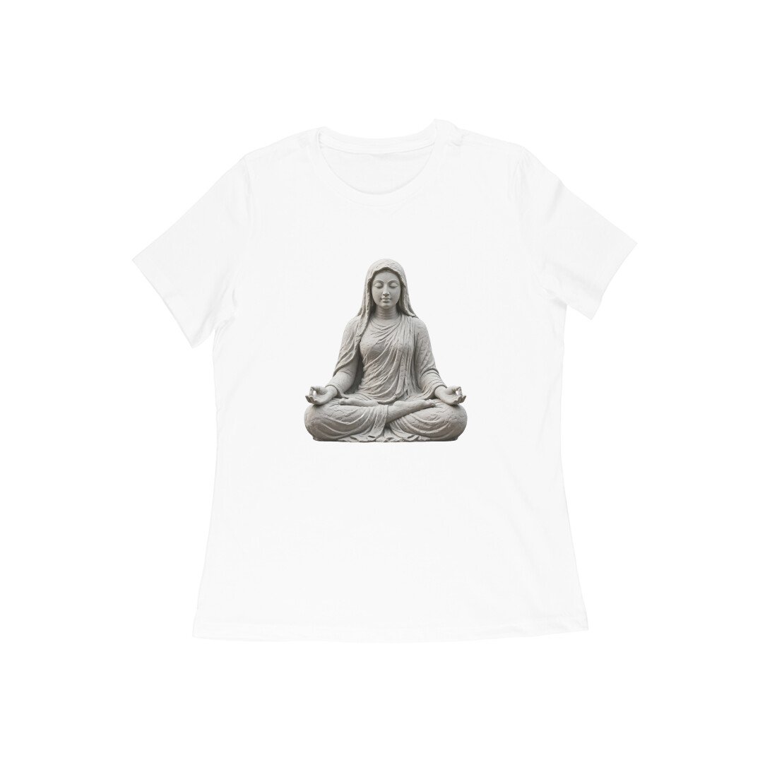 Divine Feminine Padmasana - Lotus Meditation Women's Half Sleeve T-Shirt - Image 6