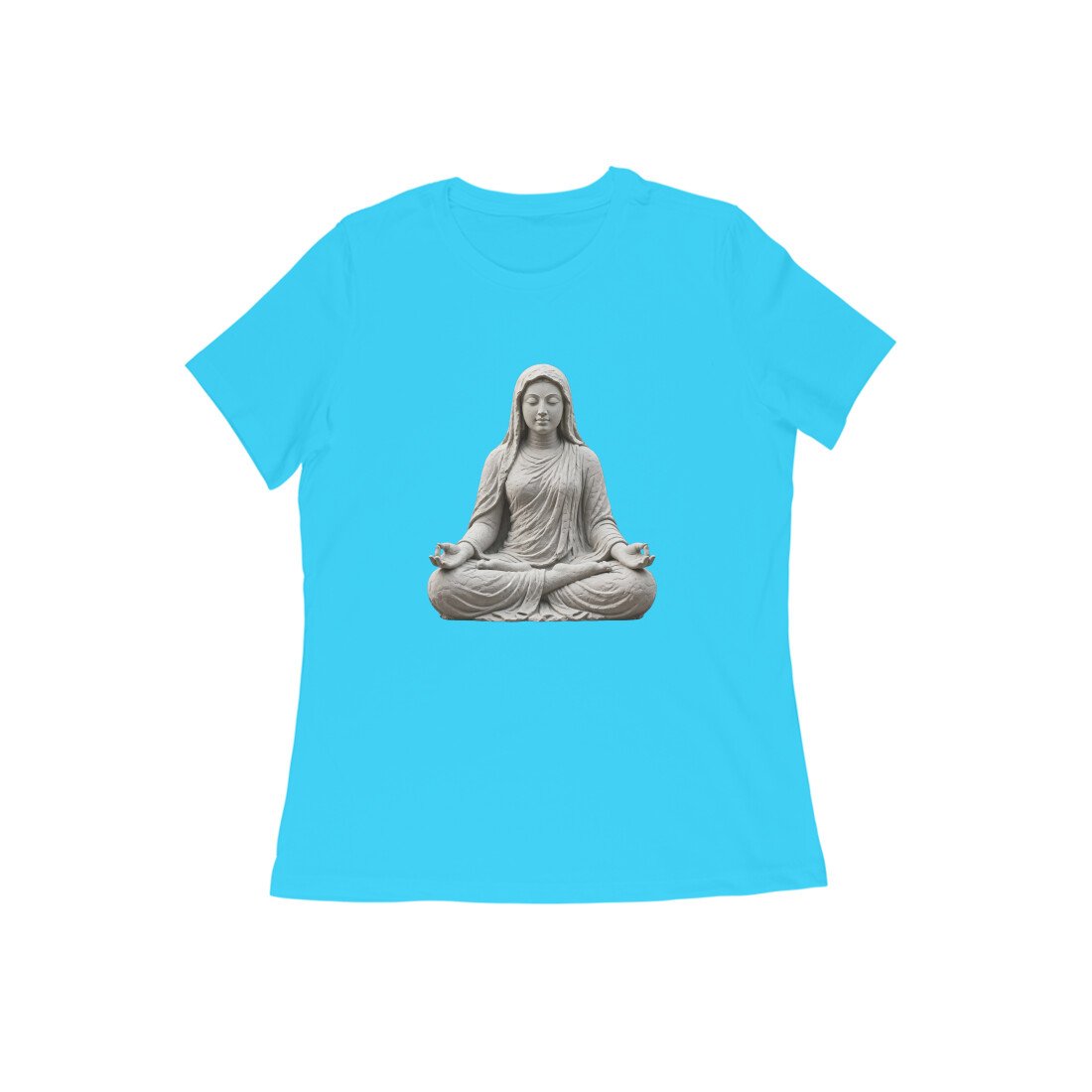 Divine Feminine Padmasana - Lotus Meditation Women's Half Sleeve T-Shirt - Image 7