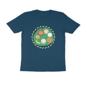 Kerala Sadya Dish T-Shirt | Traditional Kerala Food Graphic Tee | Devlipi