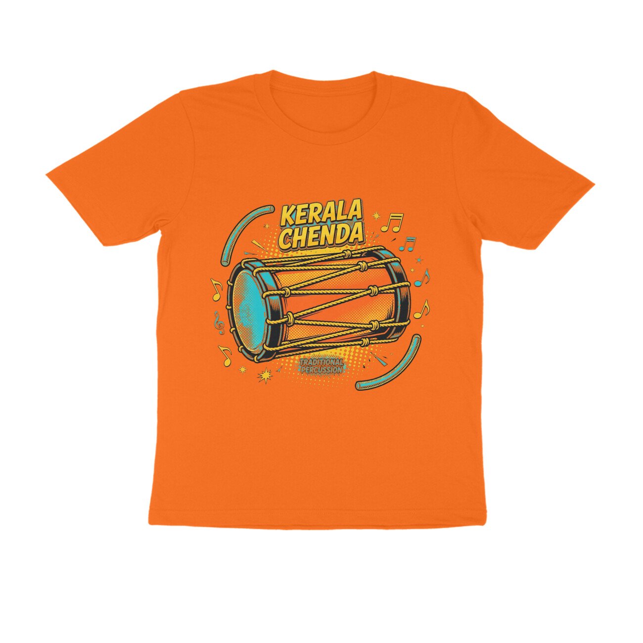 Kerala Chenda vibrant T-Shirt – Traditional Kerala Drum Graphic Tee | Devlipi - Image 7