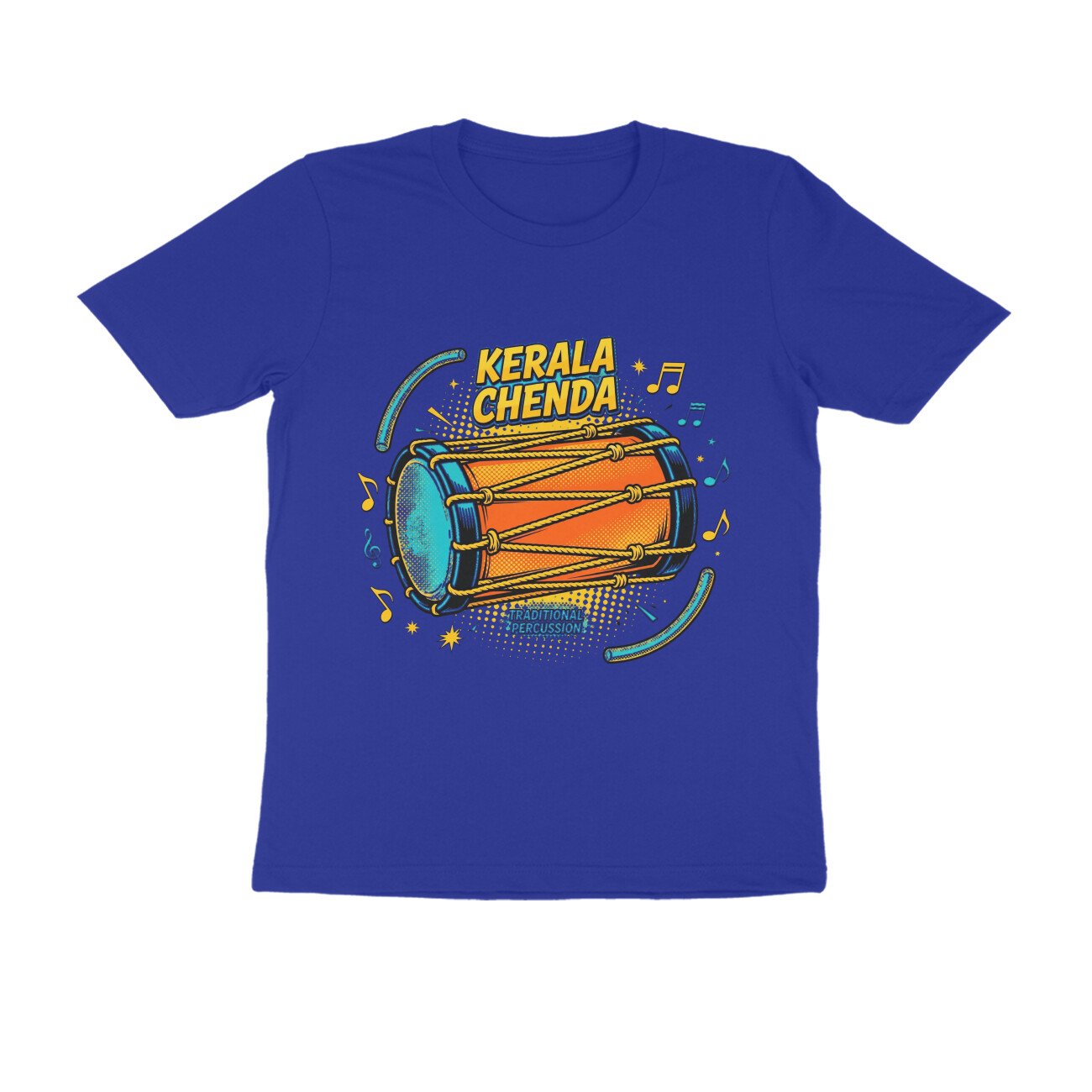Kerala Chenda vibrant T-Shirt – Traditional Kerala Drum Graphic Tee | Devlipi - Image 11