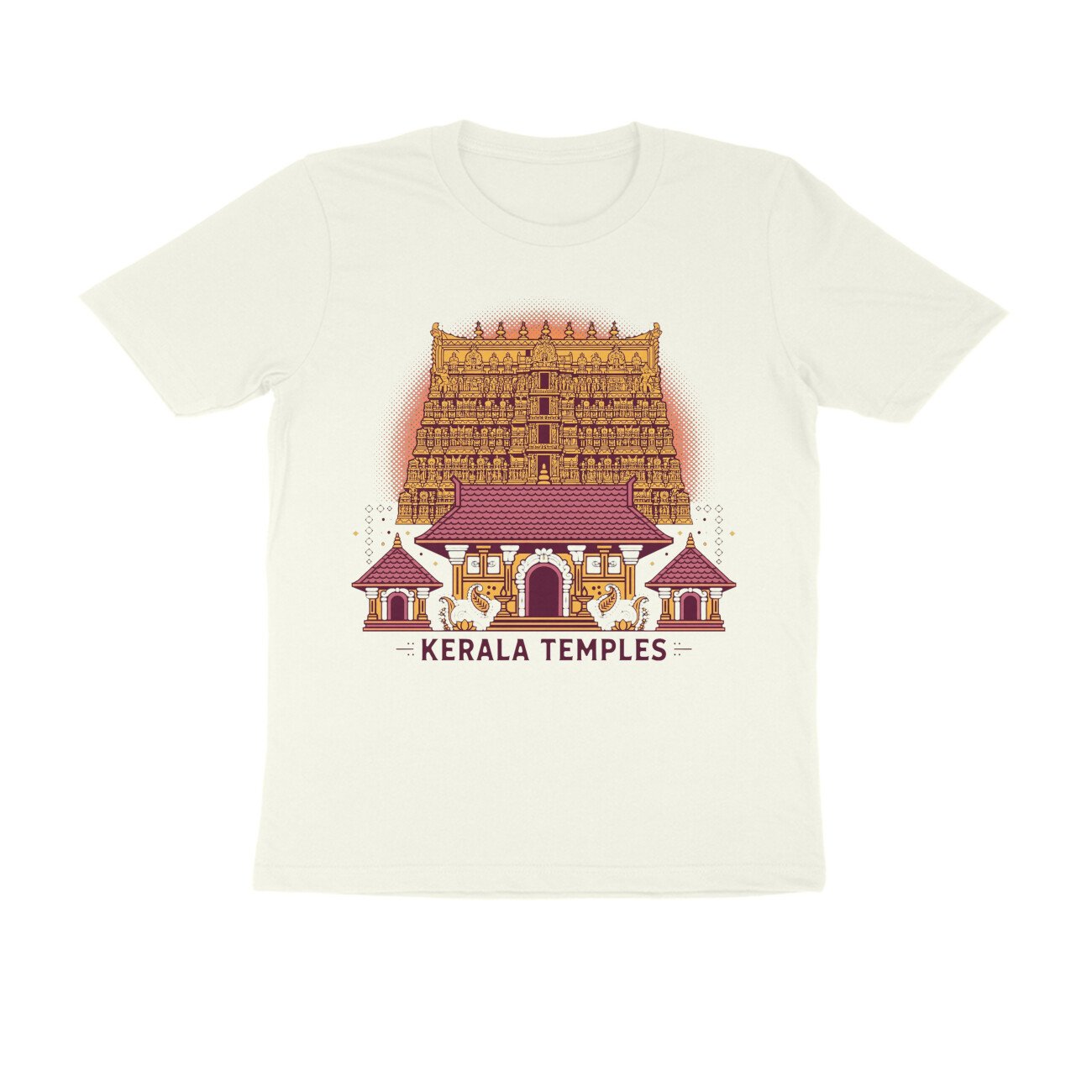 Padmanabhaswamy Temple T-Shirt – Kerala Temple Heritage Graphic Tee | Devlipi - Image 2