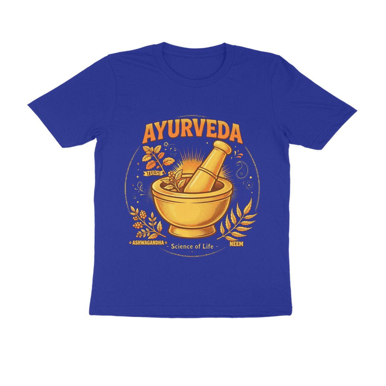 Kerala Ayurveda T-Shirt – Ayurvedic Treatment & Herbal Wellness Graphic Tee | Devlipi - Image 11