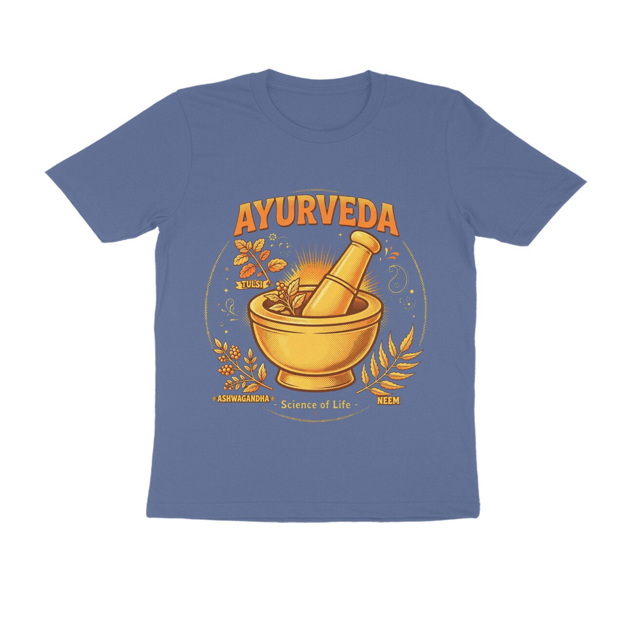 Kerala Ayurveda T-Shirt – Ayurvedic Treatment & Herbal Wellness Graphic Tee | Devlipi - Image 12