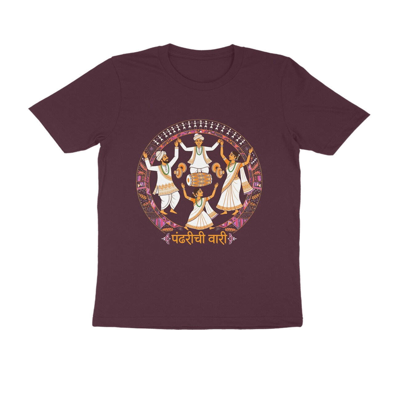 Pandharichi Vari T-Shirt | Pandharpur Wari Varkari Marathi Maharashtra Design - Image 4