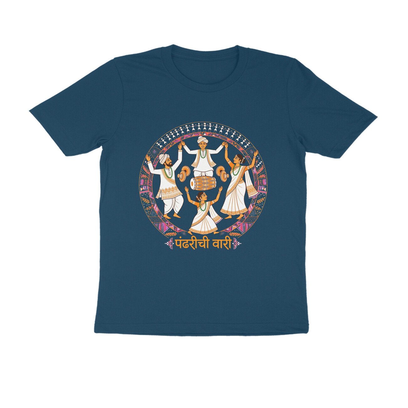 Pandharichi Vari T-Shirt | Pandharpur Wari Varkari Marathi Maharashtra Design - Image 5