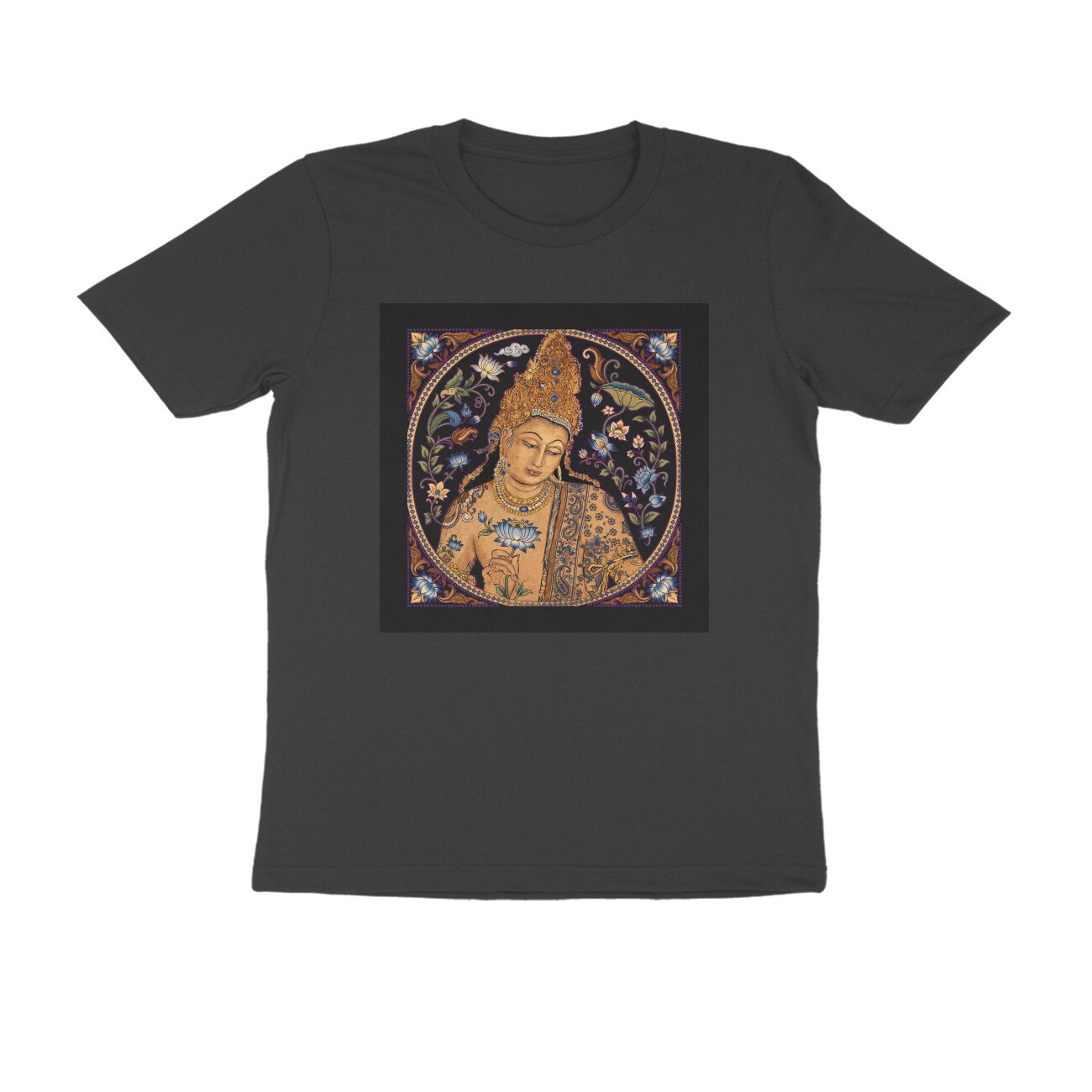 Ajanta Art T-Shirt | Ancient Indian Cave Paintings, Maharashtra Heritage & Buddhist Art - Image 2