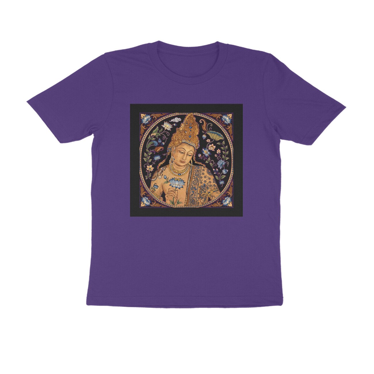 Ajanta Art T-Shirt | Ancient Indian Cave Paintings, Maharashtra Heritage & Buddhist Art - Image 3