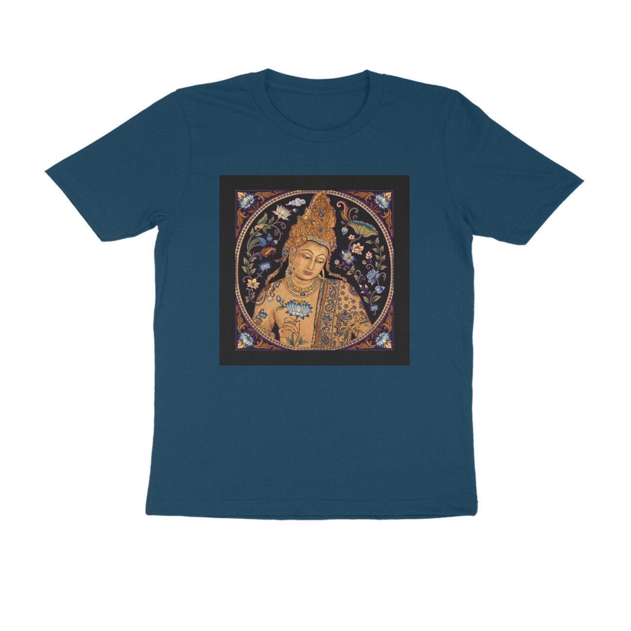 Ajanta Art T-Shirt | Ancient Indian Cave Paintings, Maharashtra Heritage & Buddhist Art - Image 5