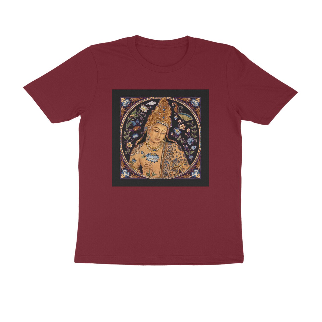 Ajanta Art T-Shirt | Ancient Indian Cave Paintings, Maharashtra Heritage & Buddhist Art - Image 6
