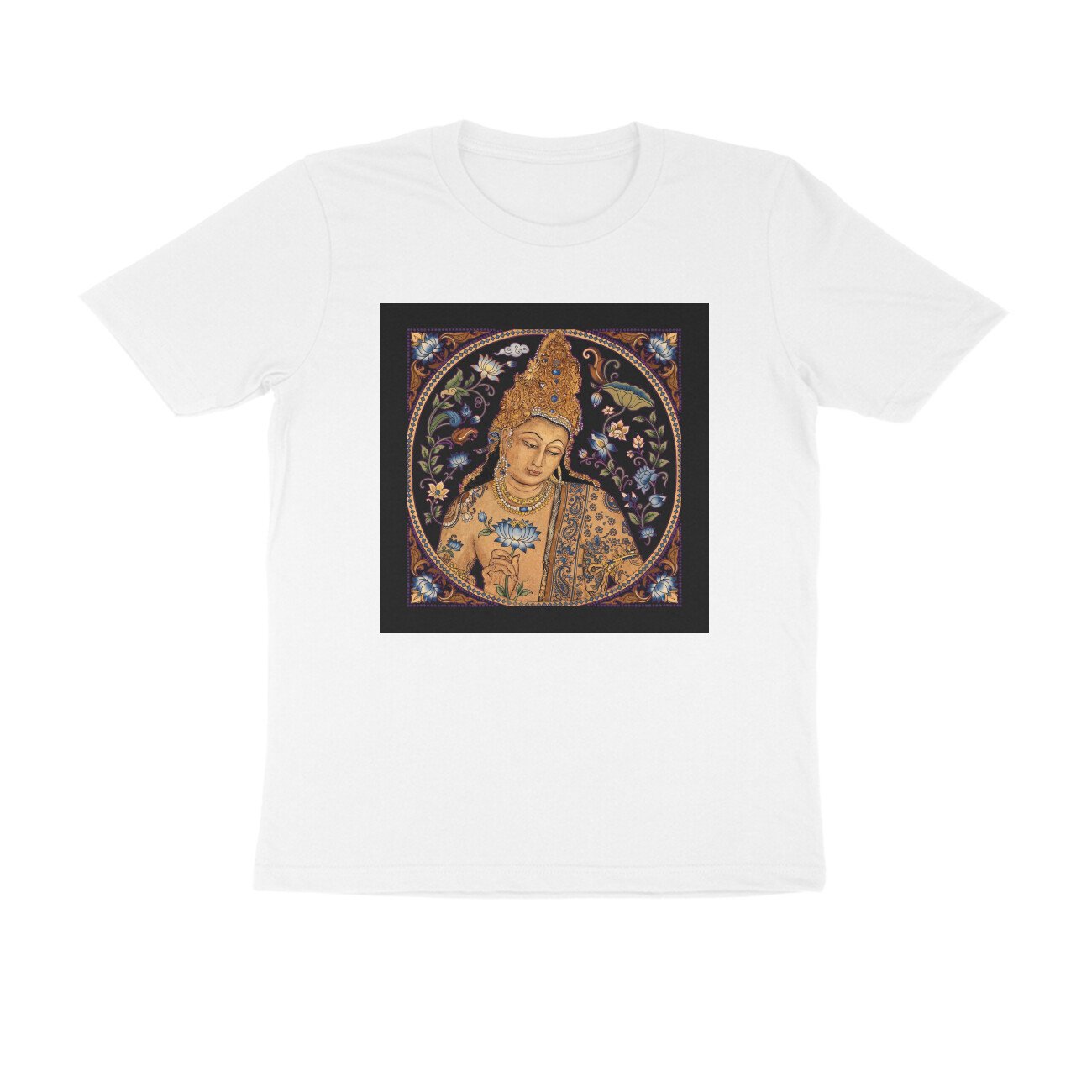 Ajanta Art T-Shirt | Ancient Indian Cave Paintings, Maharashtra Heritage & Buddhist Art - Image 8