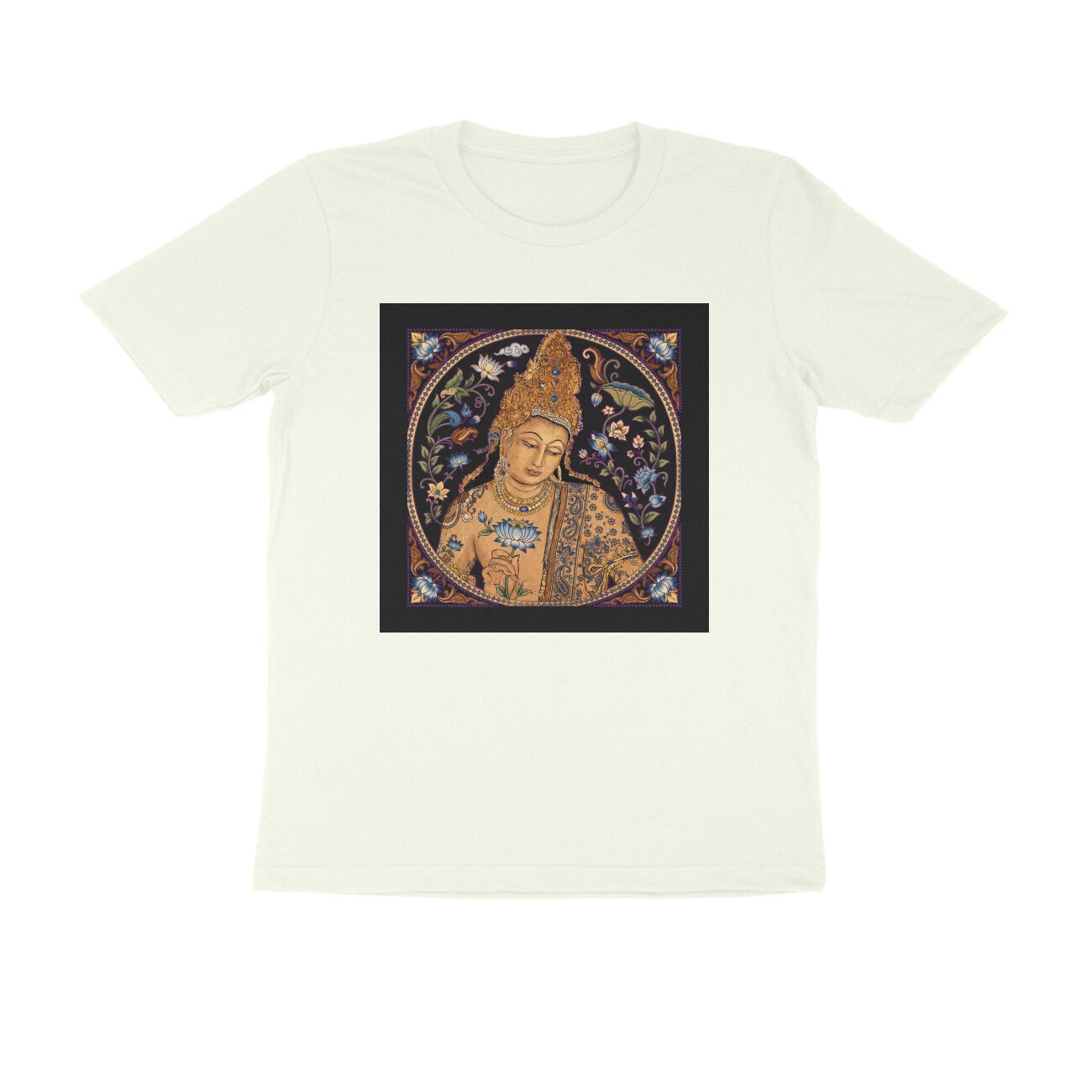 Ajanta Art T-Shirt | Ancient Indian Cave Paintings, Maharashtra Heritage & Buddhist Art - Image 9