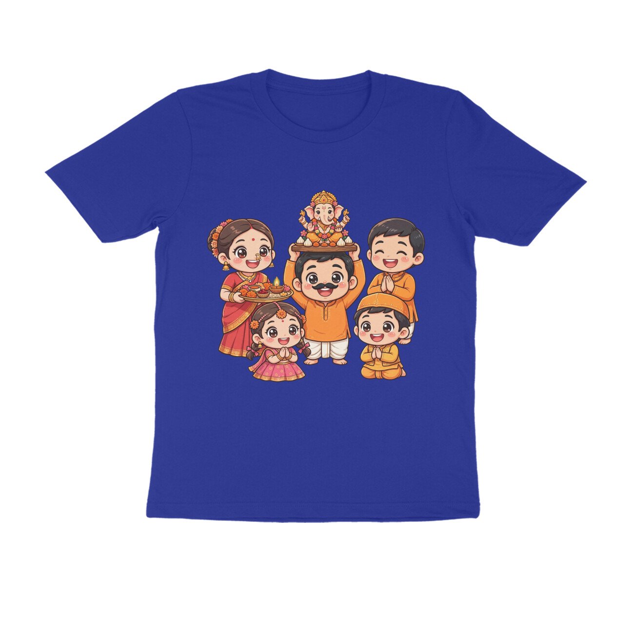 १ २ ३ ४ गणपतीचा जय जयकार | ५ ६ ७ ८ गणपतीचा थाटमाट T-Shirt | Ganpati Bappa - Image 6