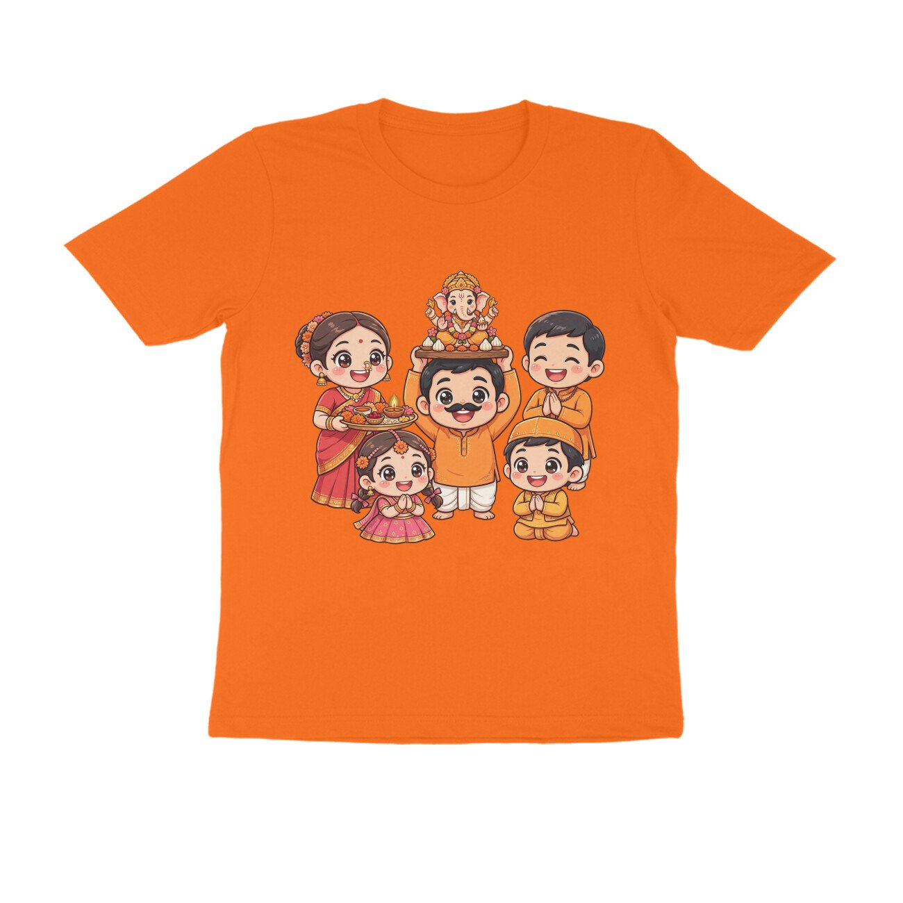 १ २ ३ ४ गणपतीचा जय जयकार | ५ ६ ७ ८ गणपतीचा थाटमाट T-Shirt | Ganpati Bappa - Image 8