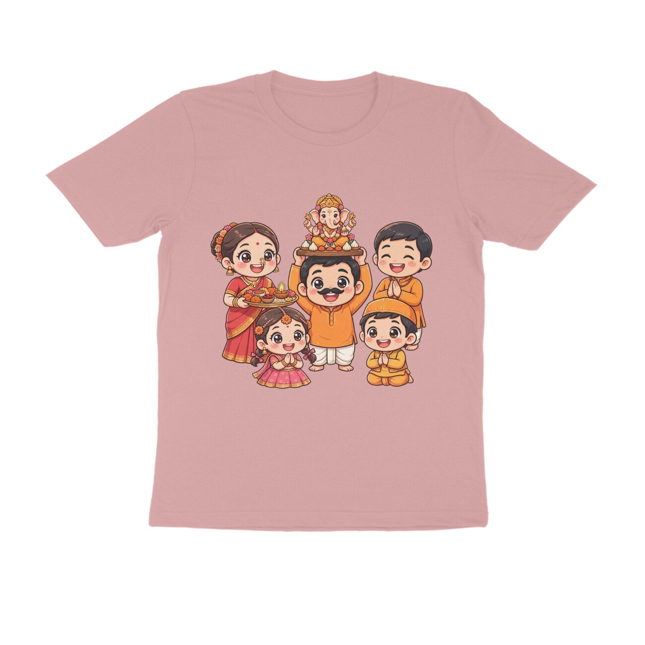 १ २ ३ ४ गणपतीचा जय जयकार | ५ ६ ७ ८ गणपतीचा थाटमाट T-Shirt | Ganpati Bappa - Image 10