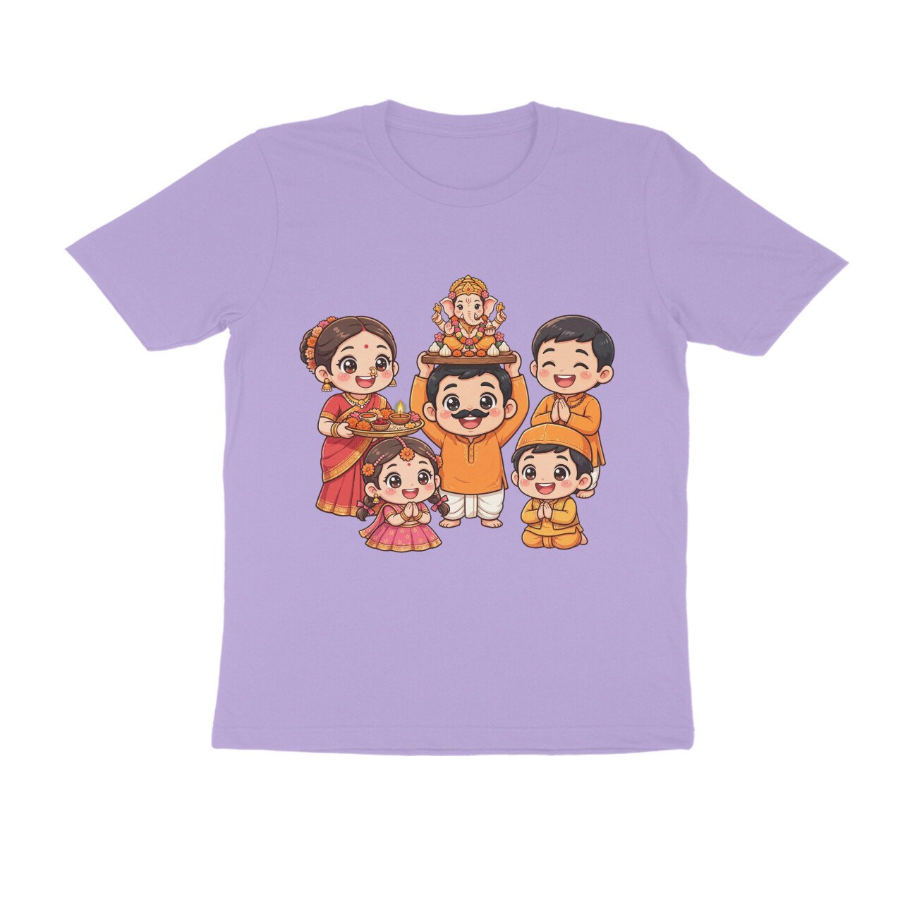 १ २ ३ ४ गणपतीचा जय जयकार | ५ ६ ७ ८ गणपतीचा थाटमाट T-Shirt | Ganpati Bappa - Image 11