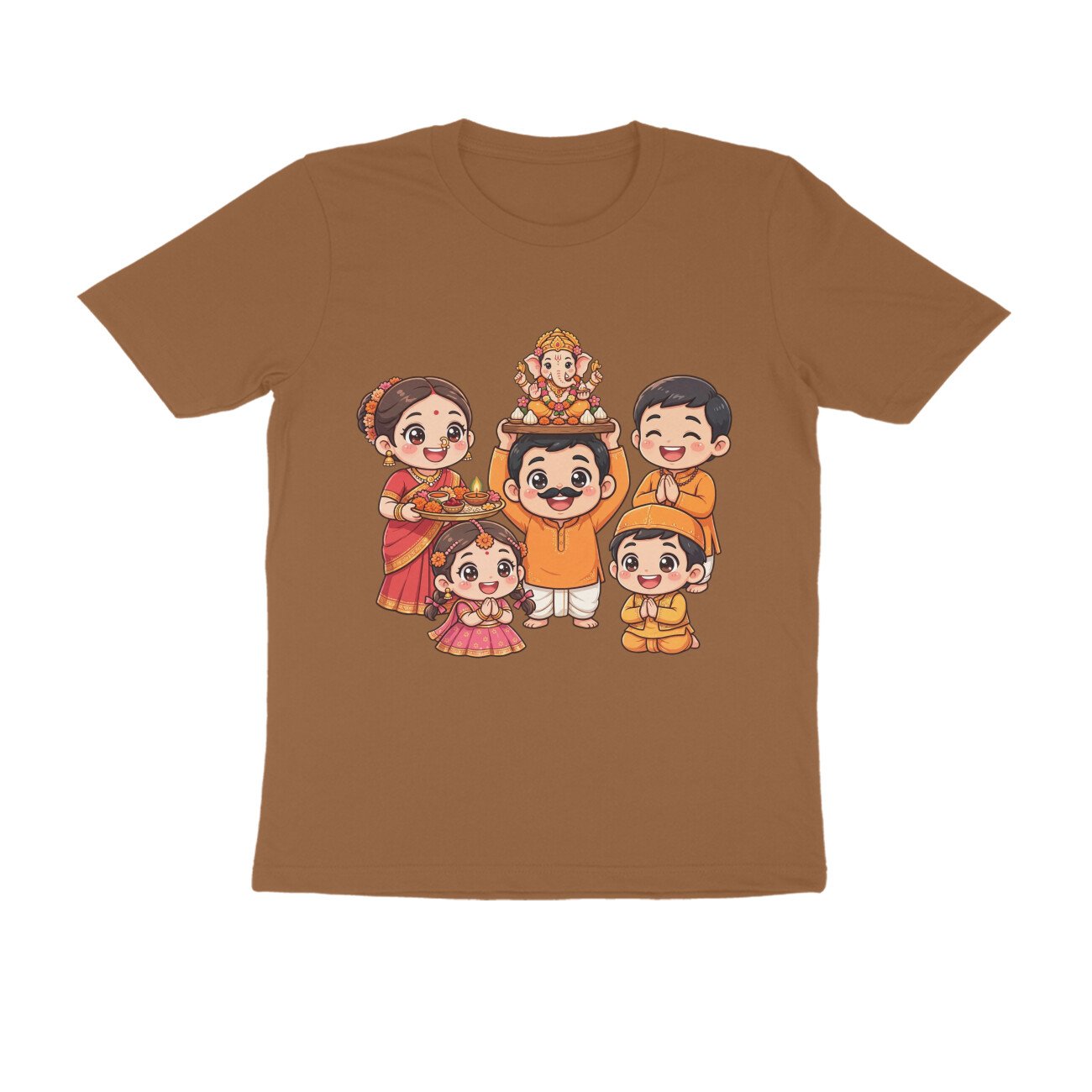 १ २ ३ ४ गणपतीचा जय जयकार | ५ ६ ७ ८ गणपतीचा थाटमाट T-Shirt | Ganpati Bappa - Image 12