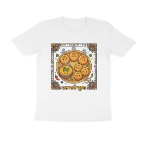 Dal Baati Churma T-Shirt | Traditional Rajasthani Food | Rajasthan Foodie Design