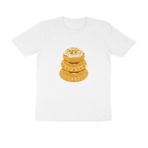 Rajasthani Ghevar T-Shirt | Traditional Rajasthan Sweet | Indian Mithai Foodie Design