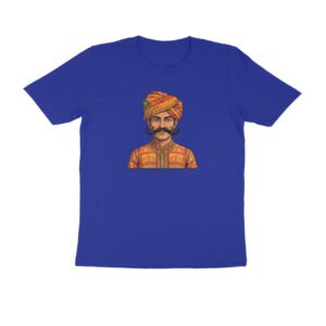 Rajasthani Man Traditional Dress T-Shirt | Rajasthan Folk Culture | Ethnic Indian Heritage