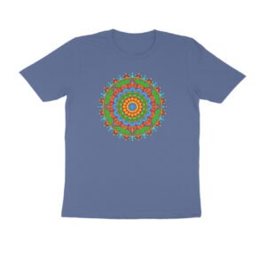 Rajasthani Bandhani Mandala T-Shirt | Traditional Rajasthan Tie-Dye & Folk Art Design