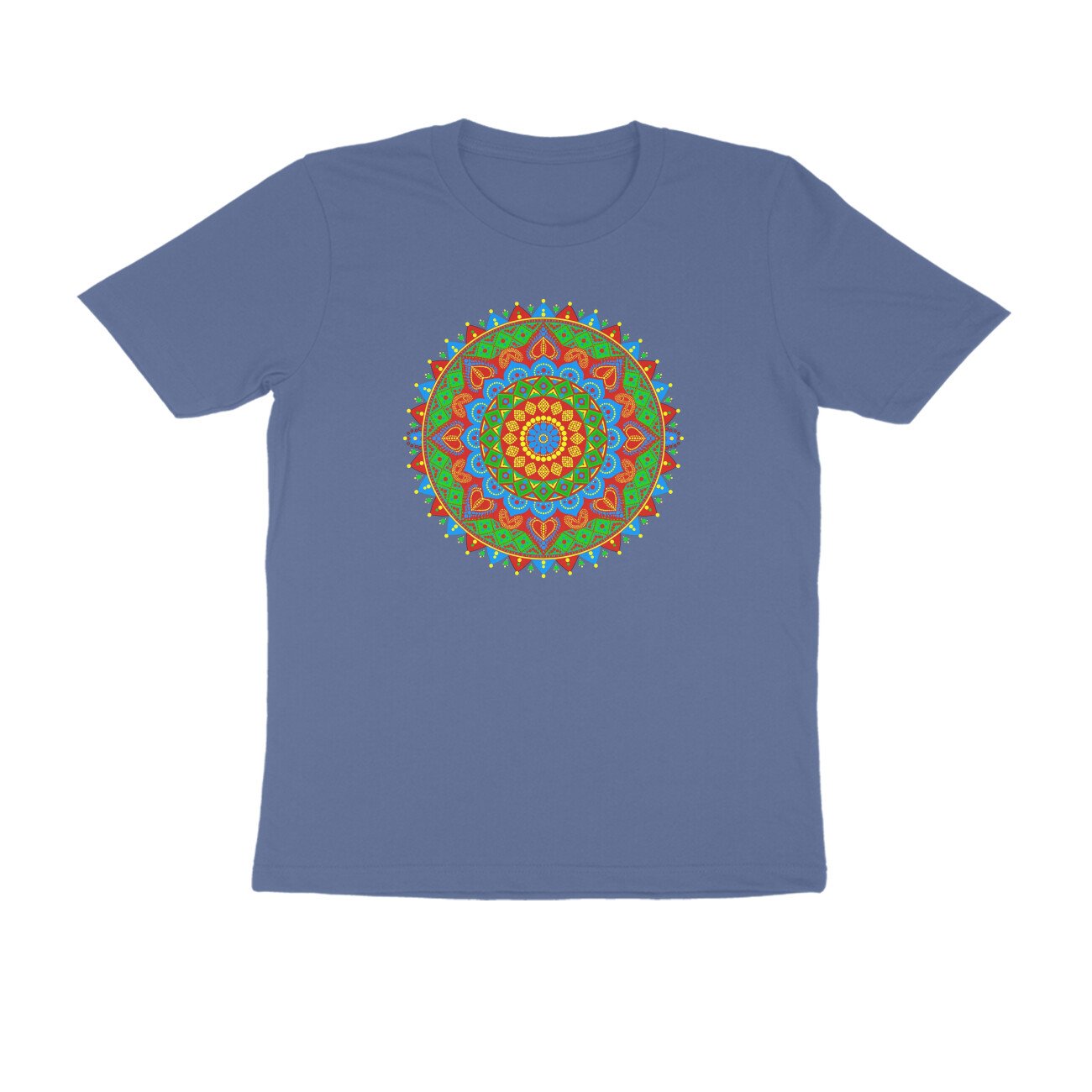 Rajasthani Bandhani Mandala T-Shirt | Traditional Rajasthan Tie-Dye & Folk Art Design