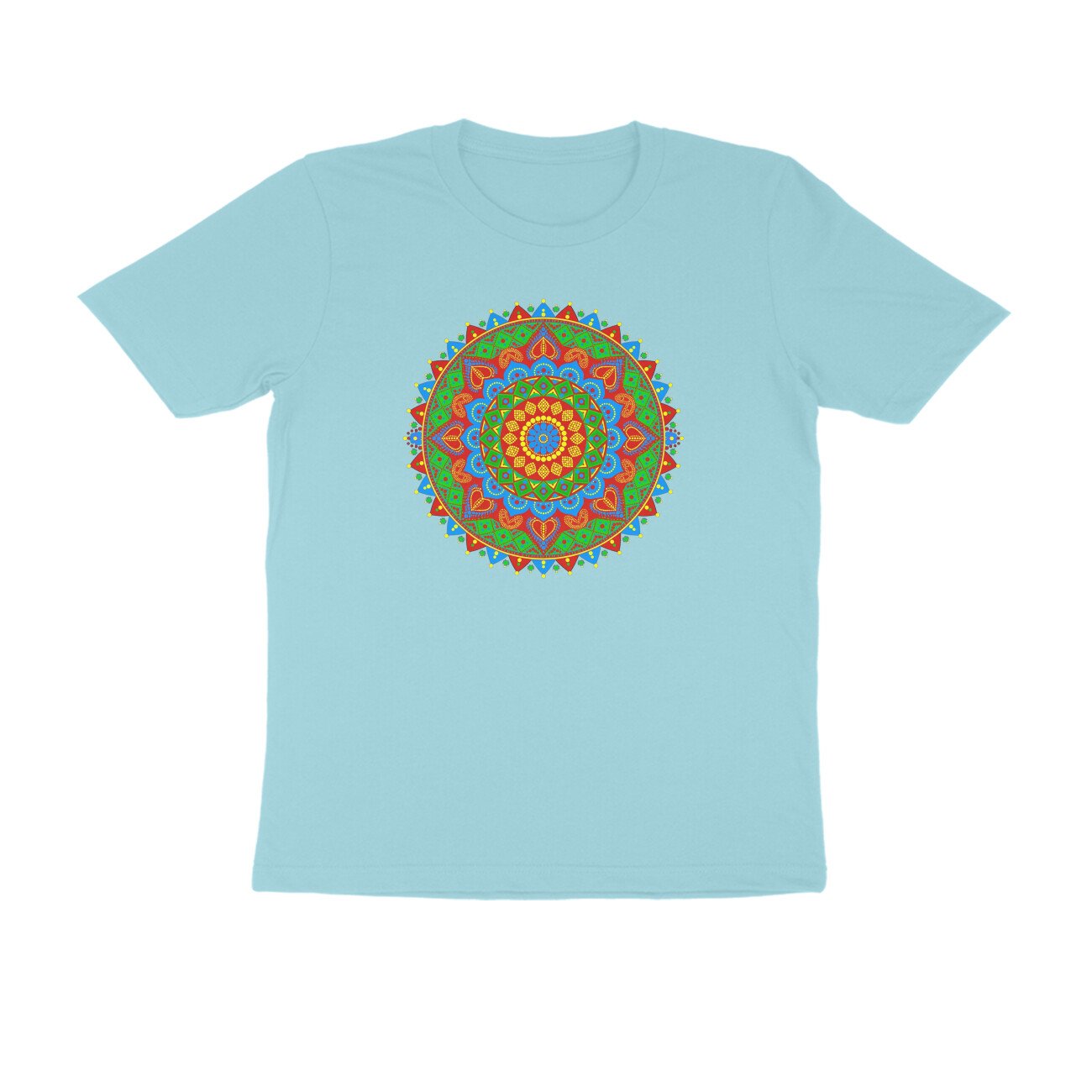 Rajasthani Bandhani Mandala T-Shirt | Traditional Rajasthan Tie-Dye & Folk Art Design - Image 2