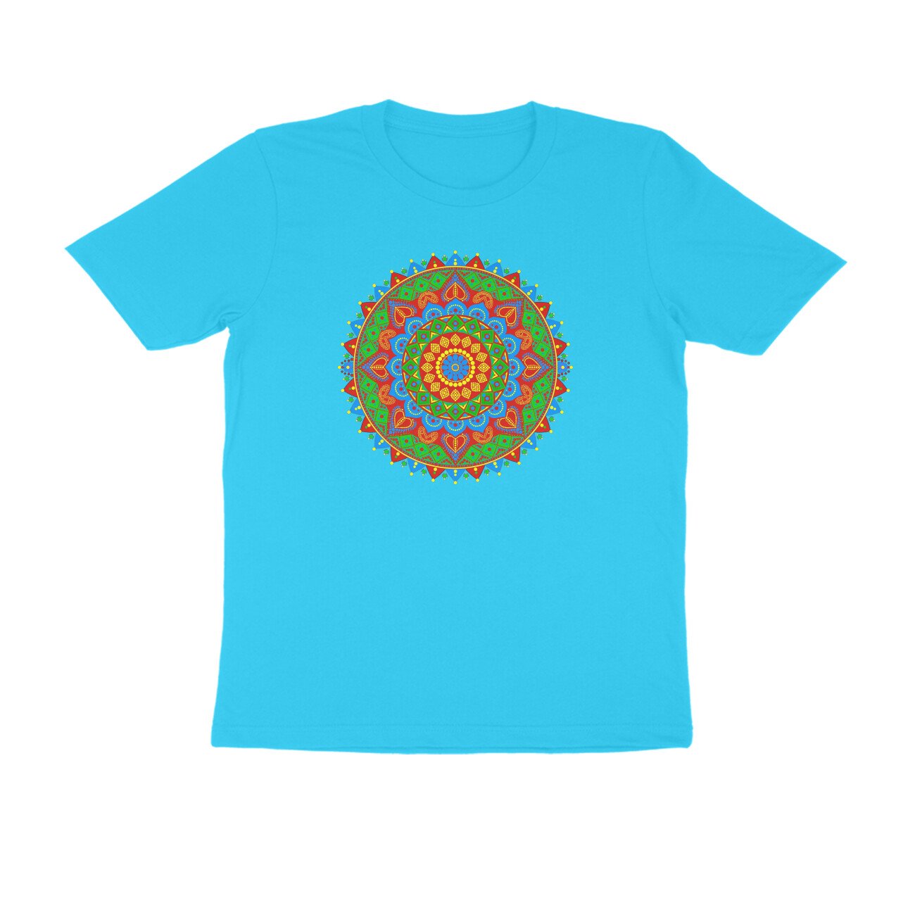 Rajasthani Bandhani Mandala T-Shirt | Traditional Rajasthan Tie-Dye & Folk Art Design - Image 4