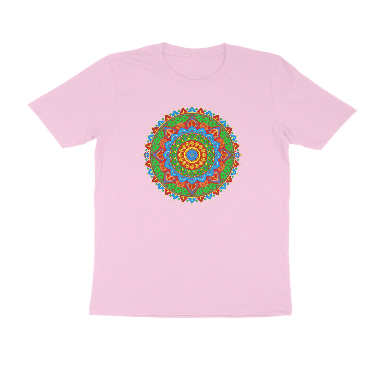 Rajasthani Bandhani Mandala T-Shirt | Traditional Rajasthan Tie-Dye & Folk Art Design - Image 5