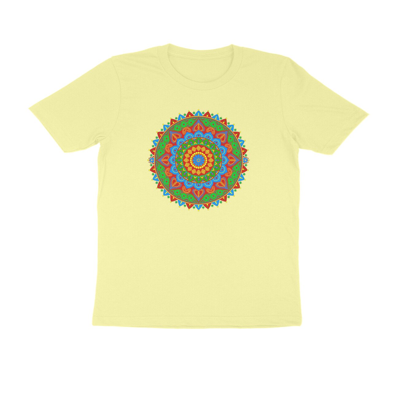 Rajasthani Bandhani Mandala T-Shirt | Traditional Rajasthan Tie-Dye & Folk Art Design - Image 8