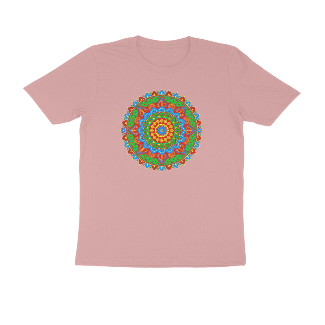 Rajasthani Bandhani Mandala T-Shirt | Traditional Rajasthan Tie-Dye & Folk Art Design - Image 9